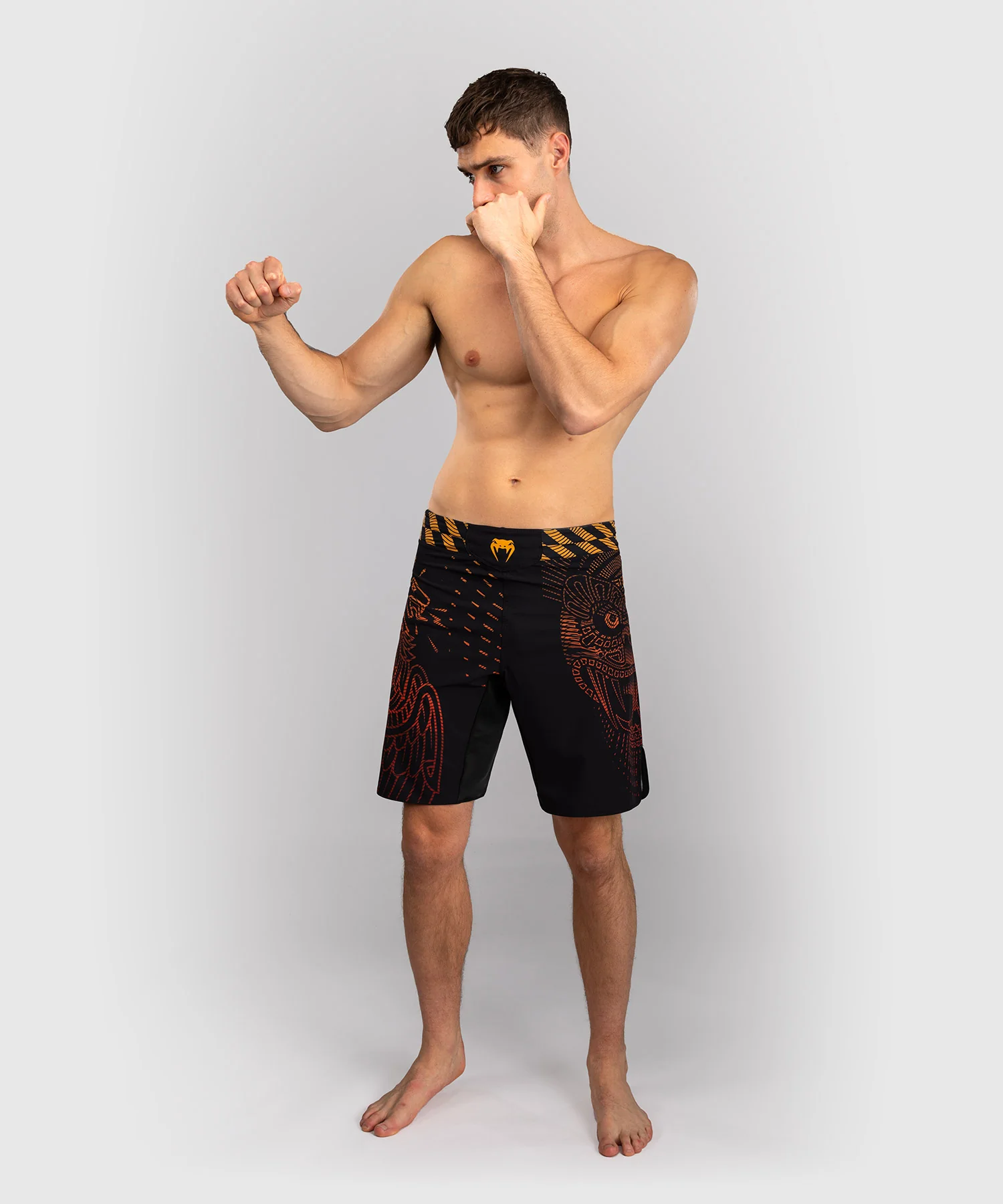 Short de Combat Venum Quetzal Fury - Noir/Rouge Fury/Mandarine - Image 6