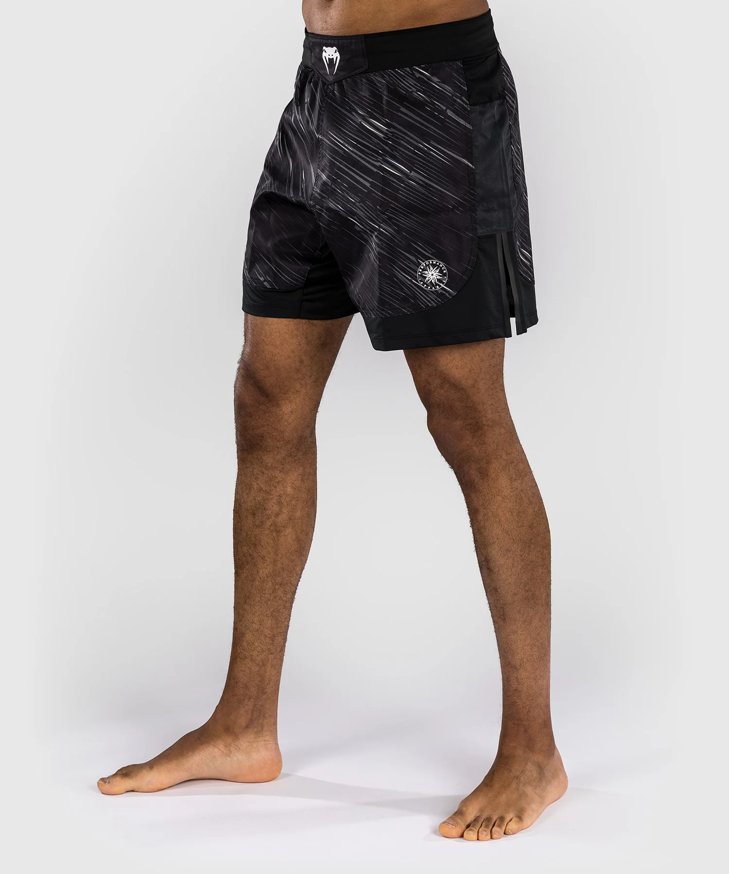 Short de combat Venum Rapid - Noir/Gris Orage - Image 4