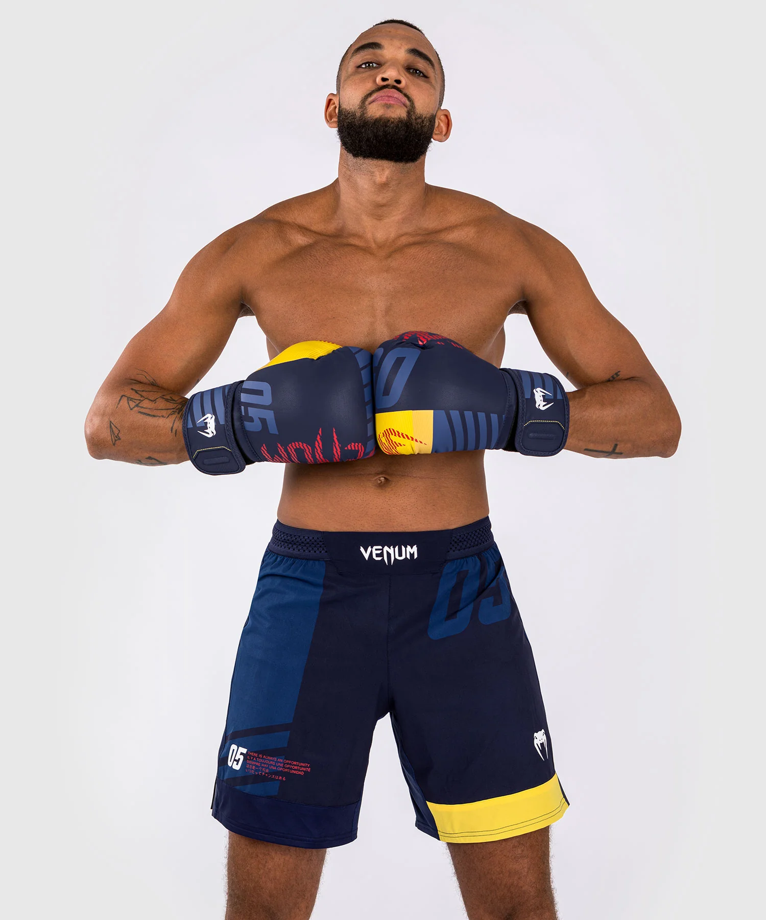 Short de Combat Venum Sport 05 - Bleu/Jaune - Image 2