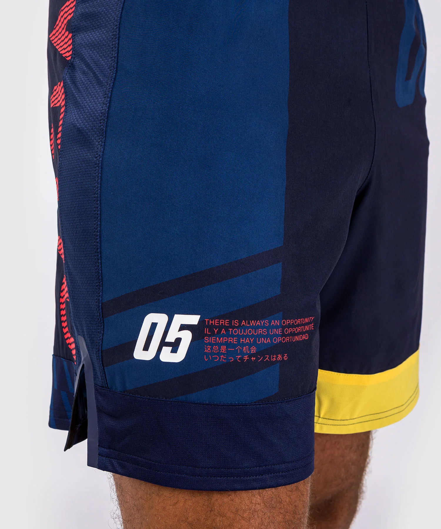Short de Combat Venum Sport 05 - Bleu/Jaune - Image 5