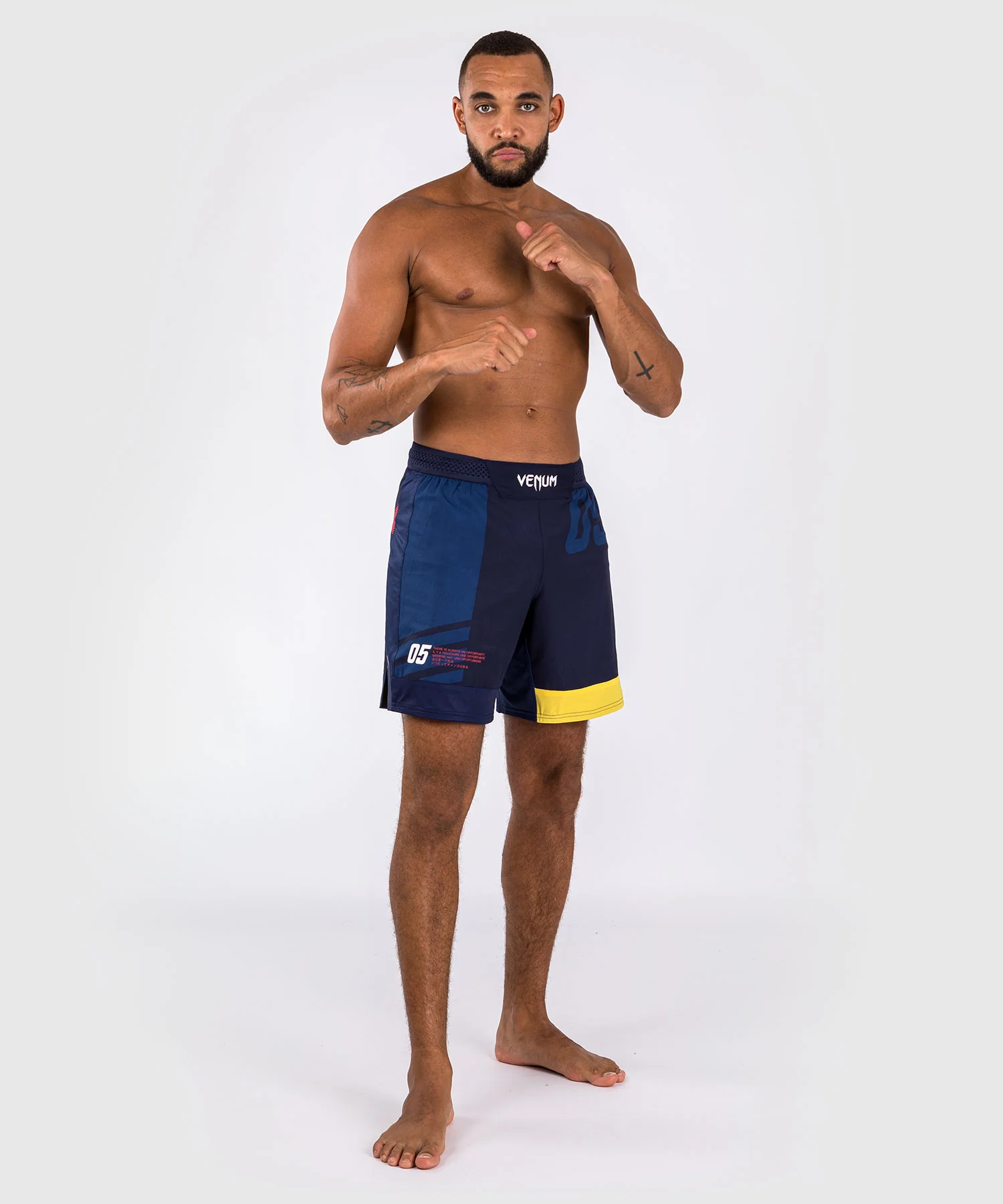 Short de Combat Venum Sport 05 - Bleu/Jaune - Image 9