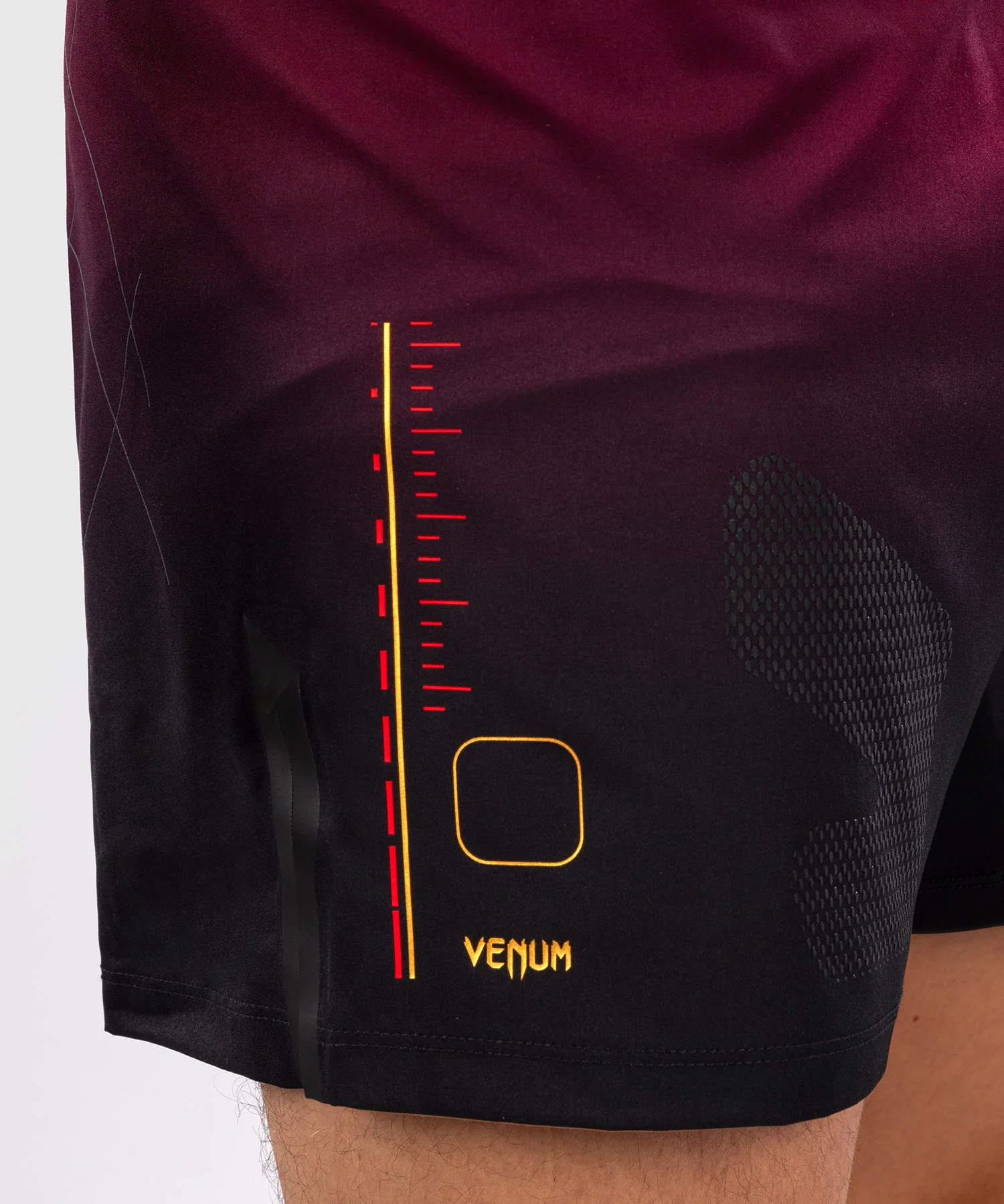 Short de Combat Venum Tactical XT- Noir/Bordeaux/Or - Image 7