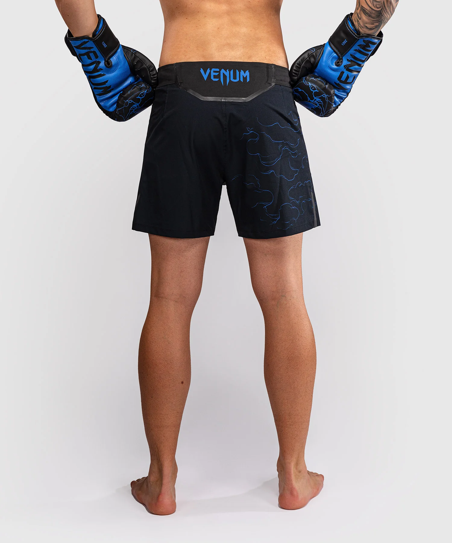Short de Combat Venum Thunder Dragon – Noir/Bleu Royal - Image 5