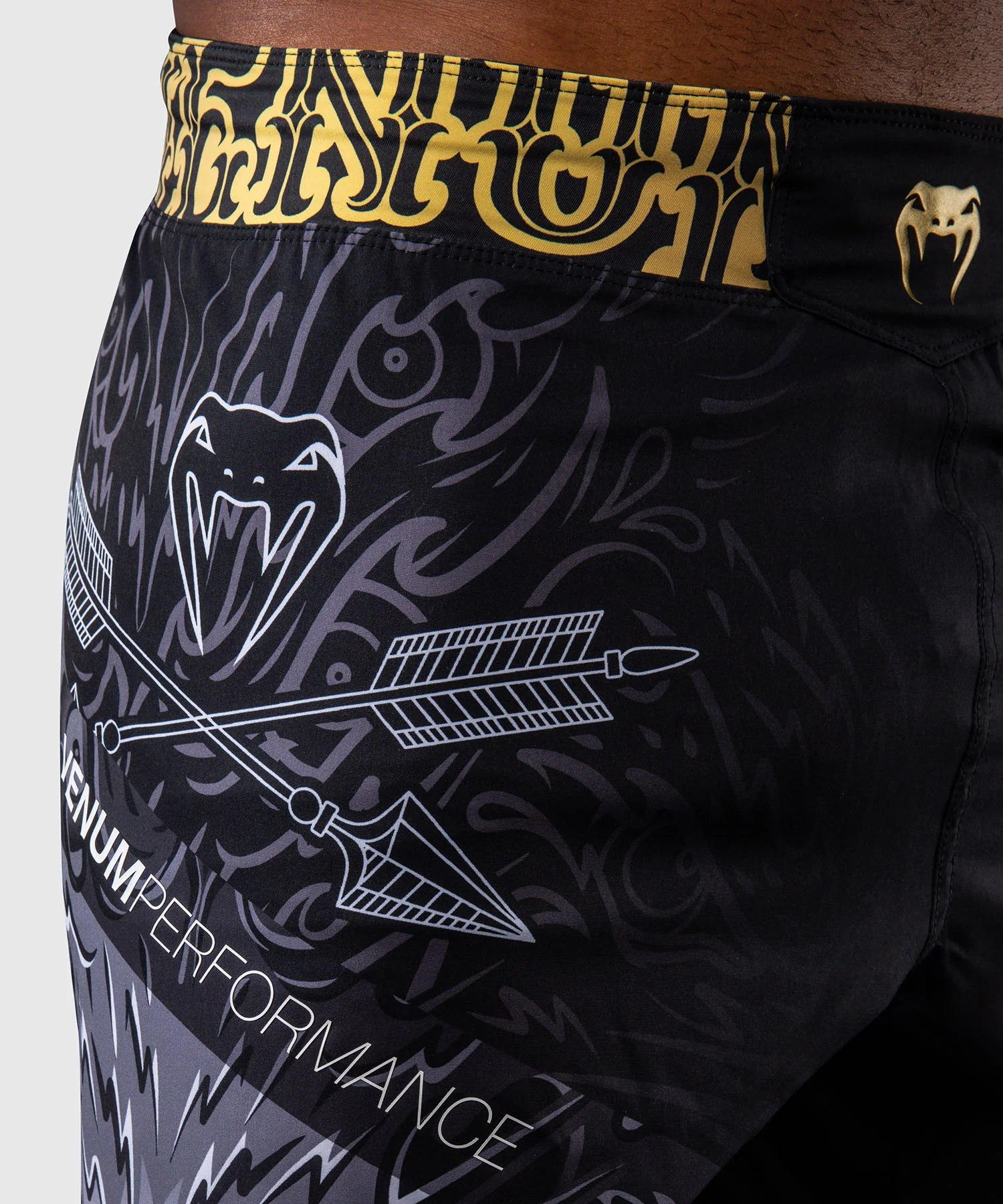 Short de Combat Venum Wolf Atak – Noir/Gris - Image 5