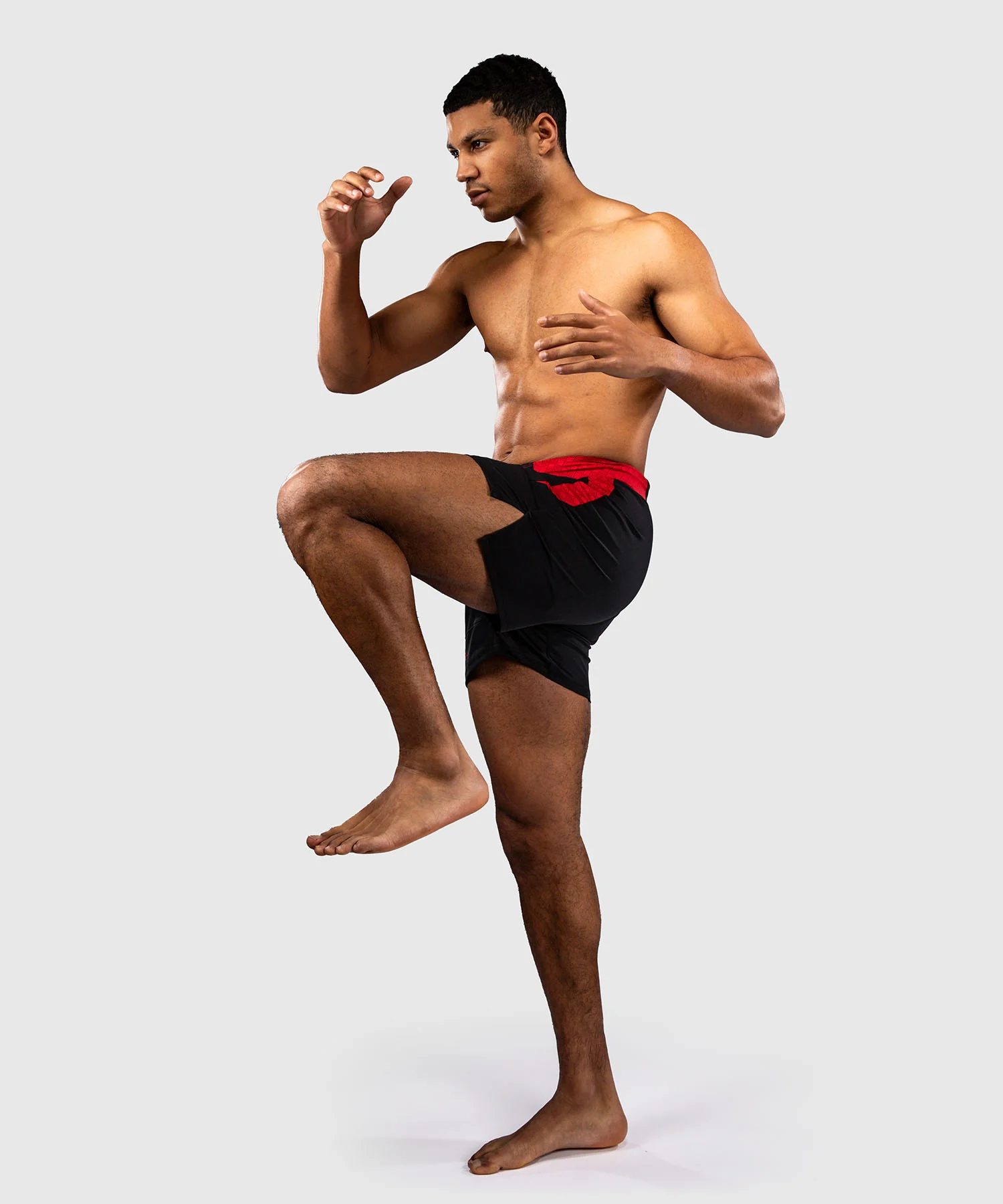 Short de Combat Venum x Roger Gracie Signature - Noir/Rouge - Image 6