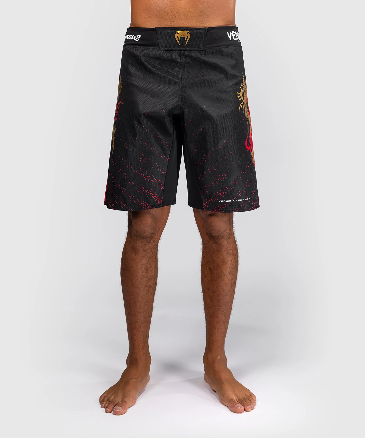 Short de combat Venum x TEKKEN 8 - Marshall Law - Noir/Rouge/Or - Image 2