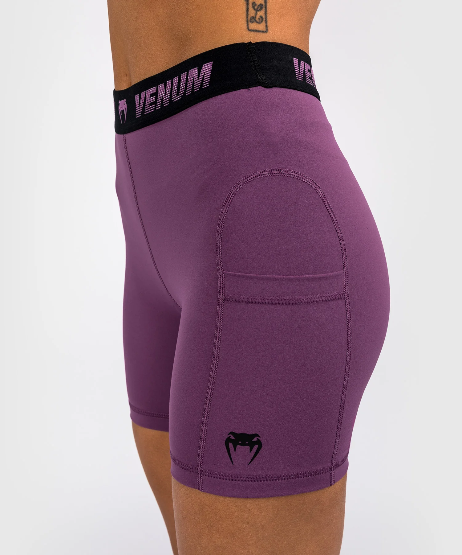 Short de compression long pour Femmes Venum Elevate - Lilas - Image 6