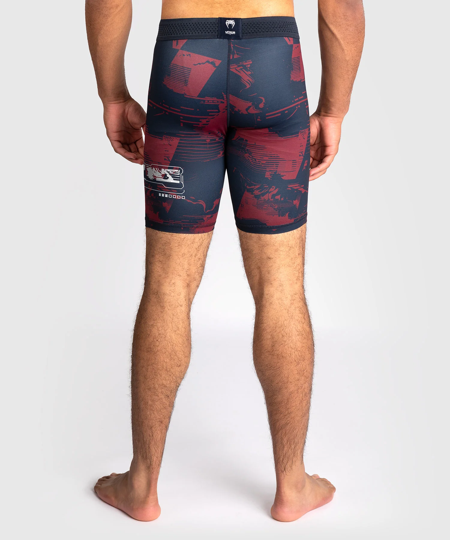 Short de compression Performance Homme UFC Zenith by Venum Authentic Fight Week - Bleu marine/Bordeaux/Argent - Image 4
