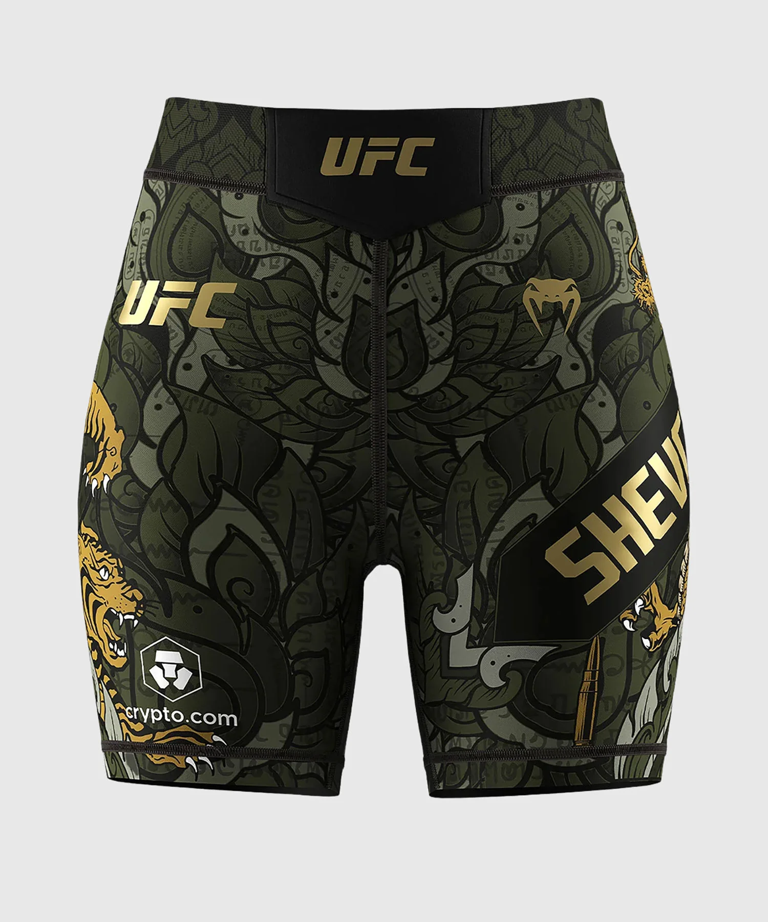 Short de compression pour Femmes UFC Unrivaled by Venum Valentina Shevchenko - Vert - Image 2