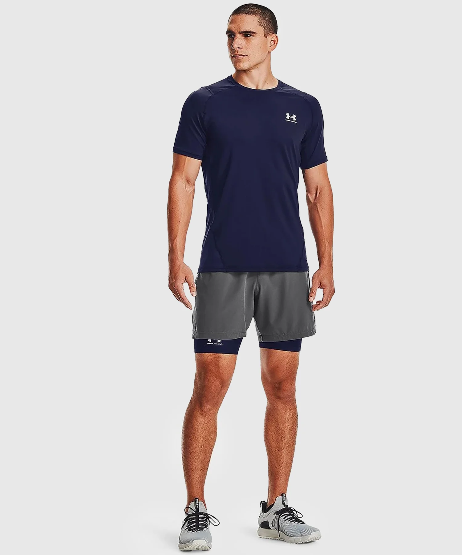 Short De Compression Under Armour Heatgear® - Bleu Marine - Image 3