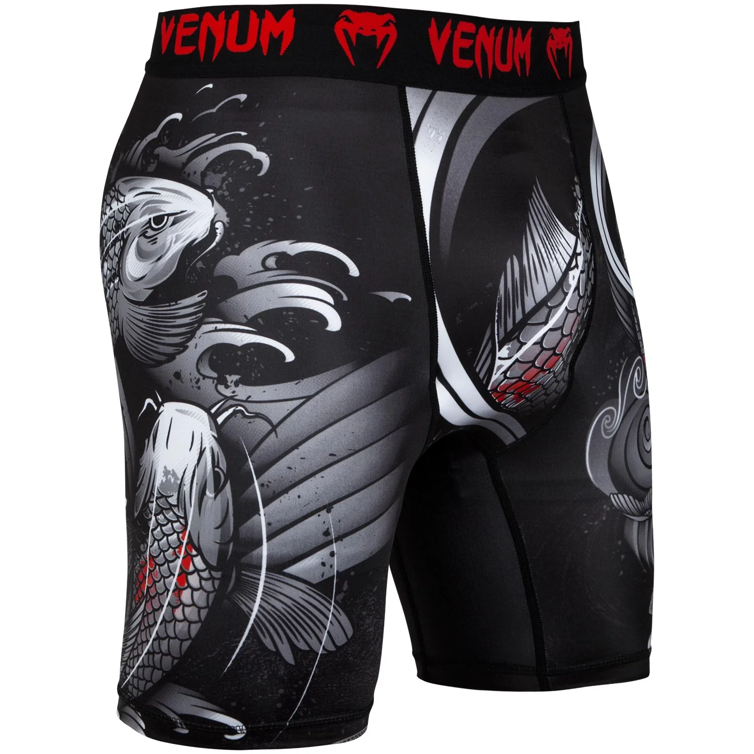 Short de compression Venum Koi 2.0 - Noir/Blanc - Image 2