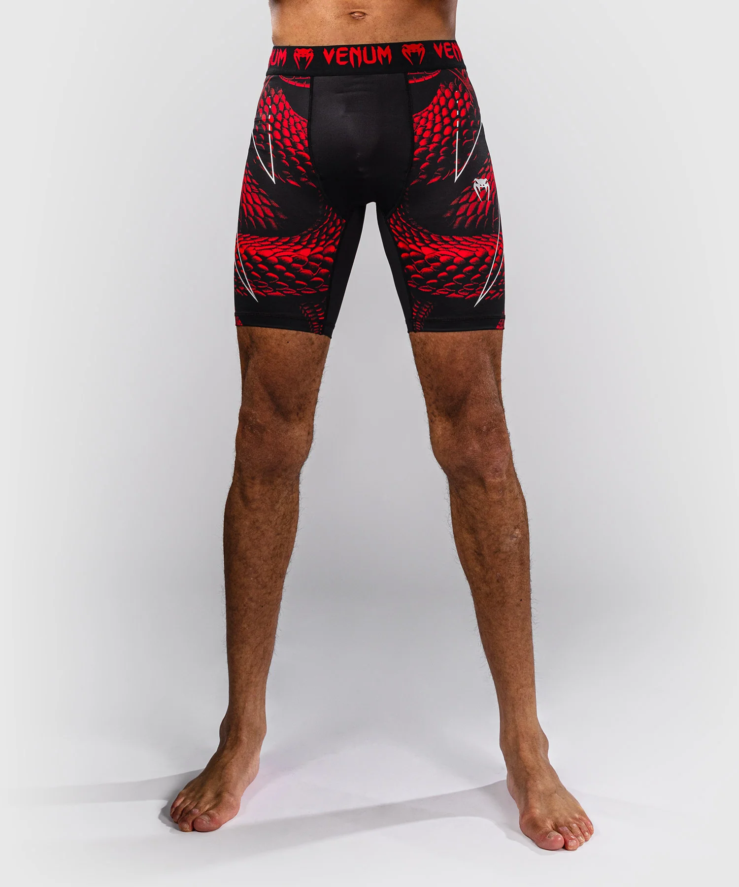 Short de Compression Venum Matupa - Noir/Rouge/Argent - Image 2