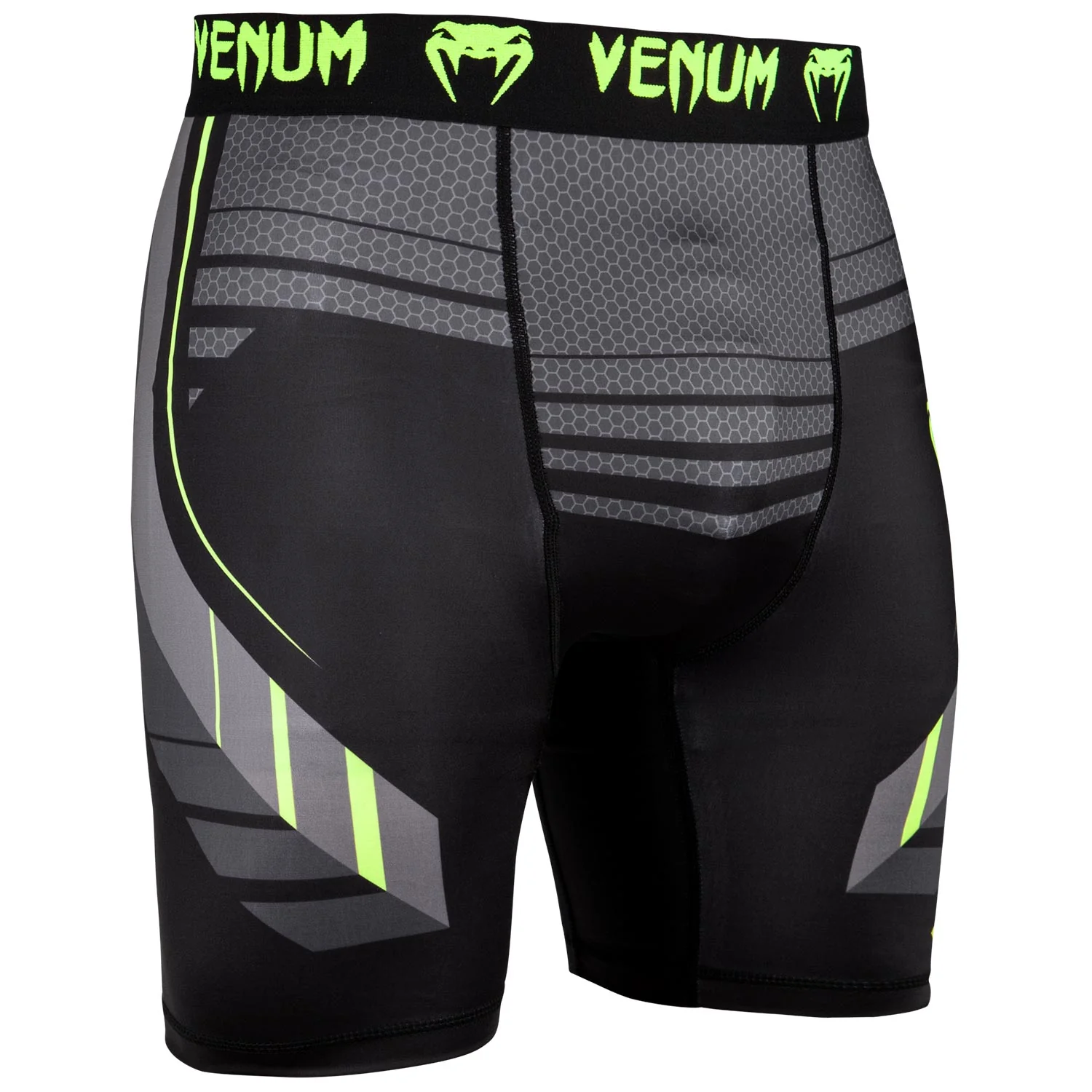 Short de compression Venum Technical 2.0 - Noir/Jaune - Image 2