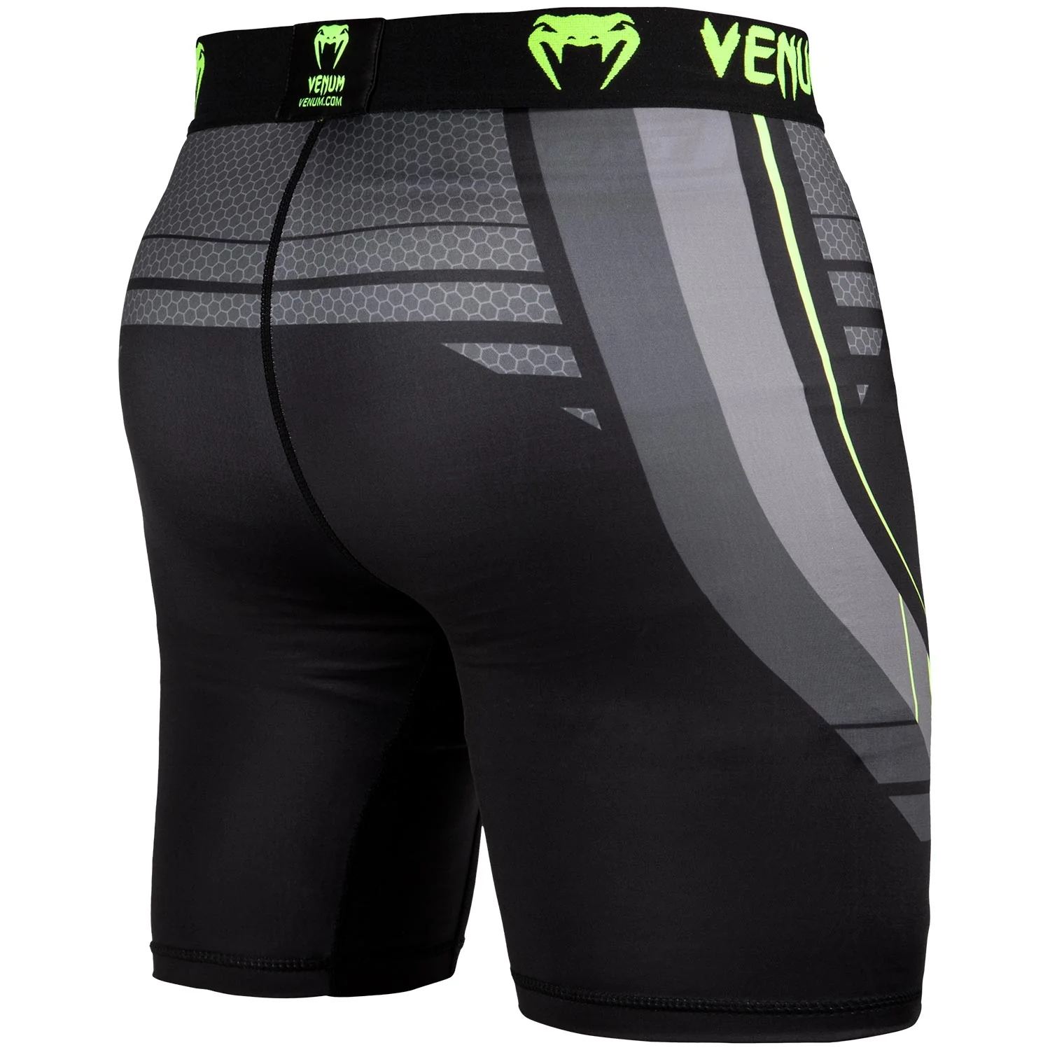 Short de compression Venum Technical 2.0 - Noir/Jaune - Image 3