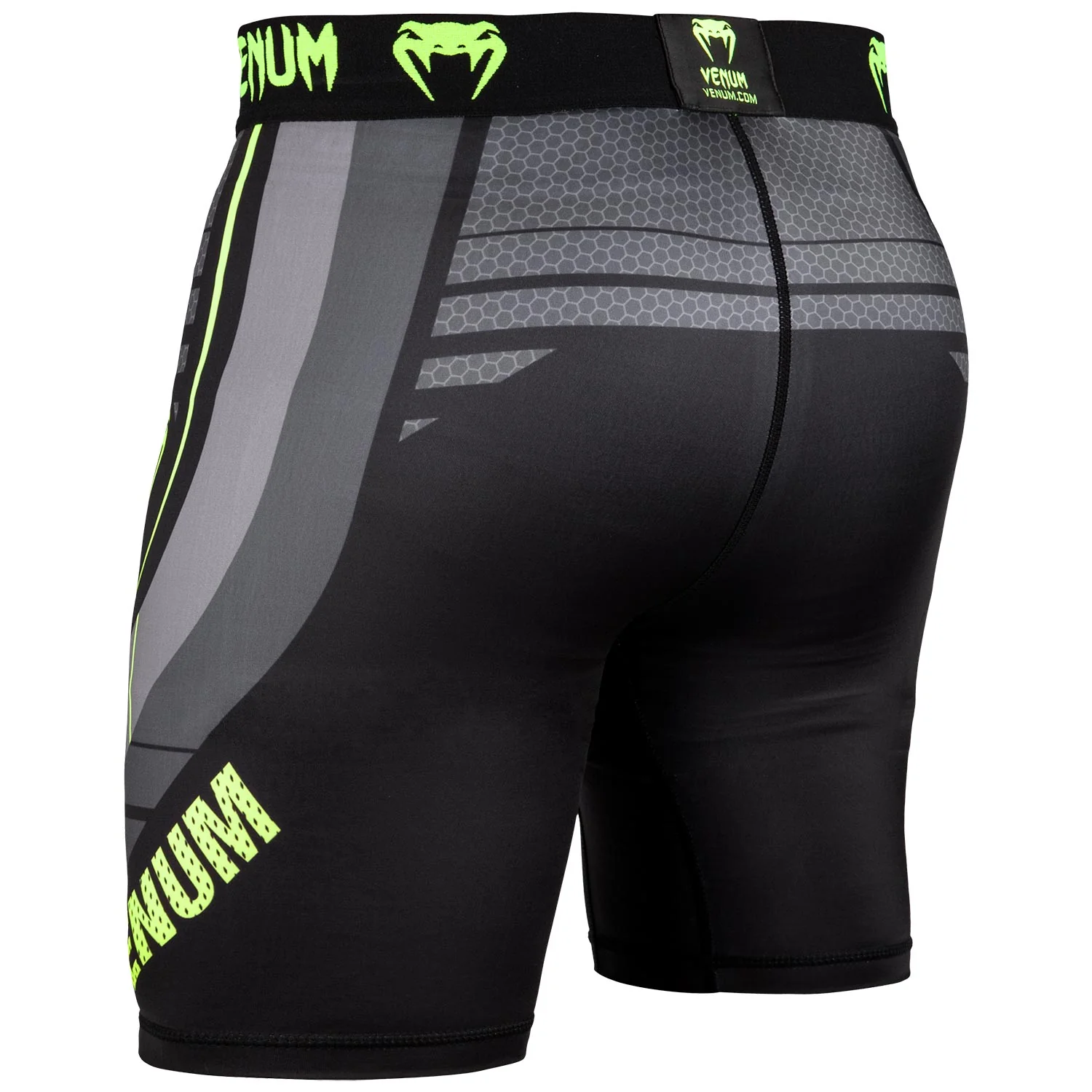 Short de compression Venum Technical 2.0 - Noir/Jaune - Image 4