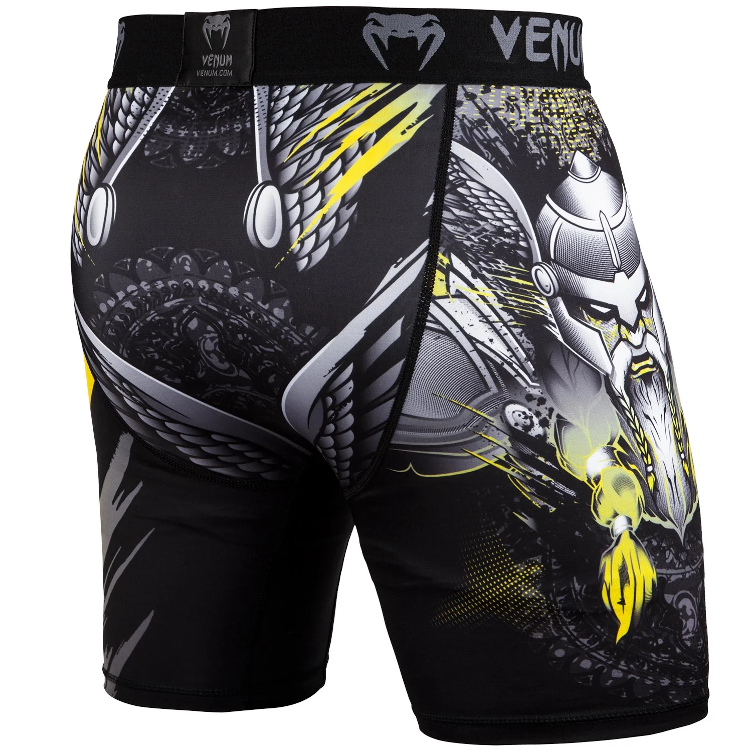Short de compression Venum Viking 2.0 - Noir/Jaune - Image 4