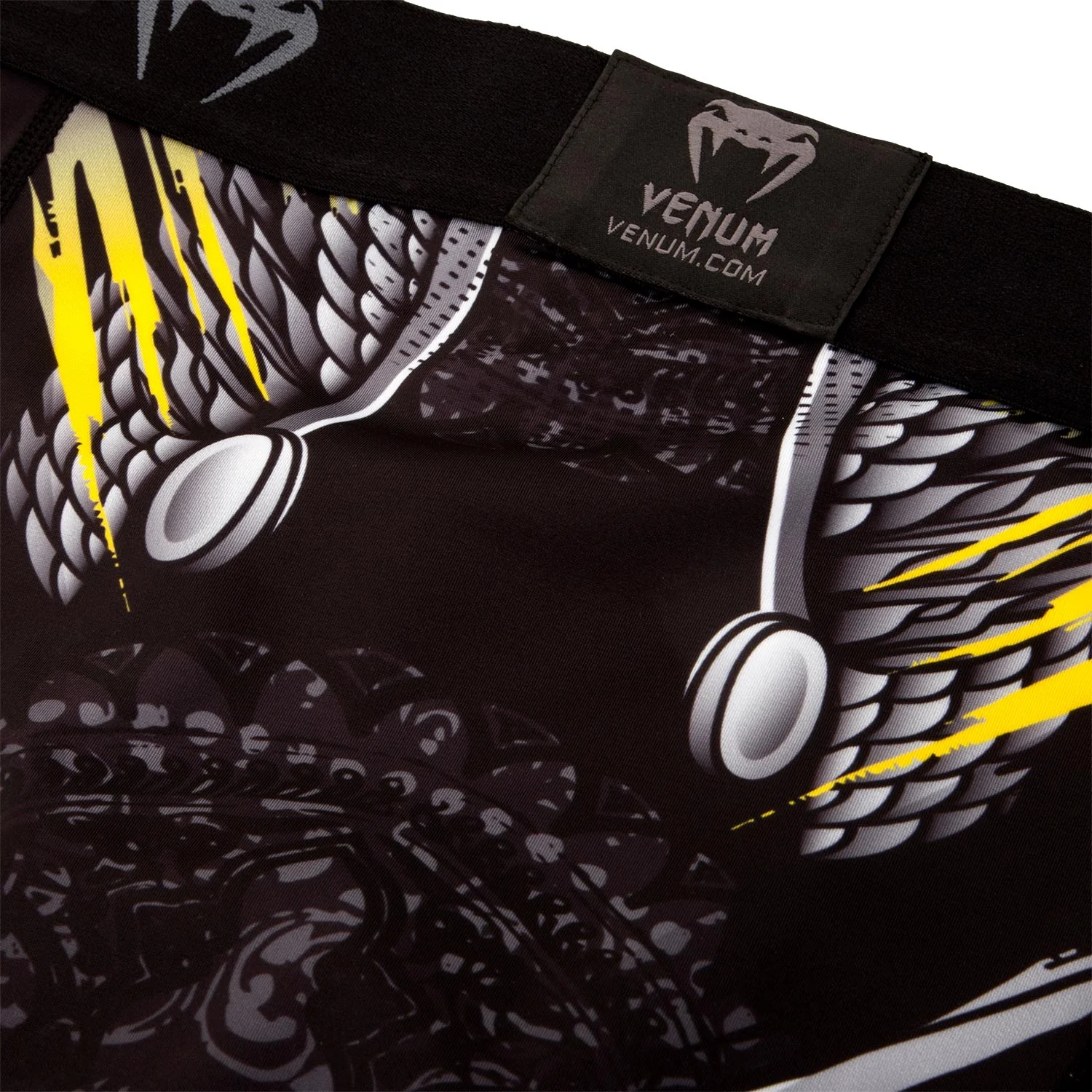 Short de compression Venum Viking 2.0 - Noir/Jaune - Image 7