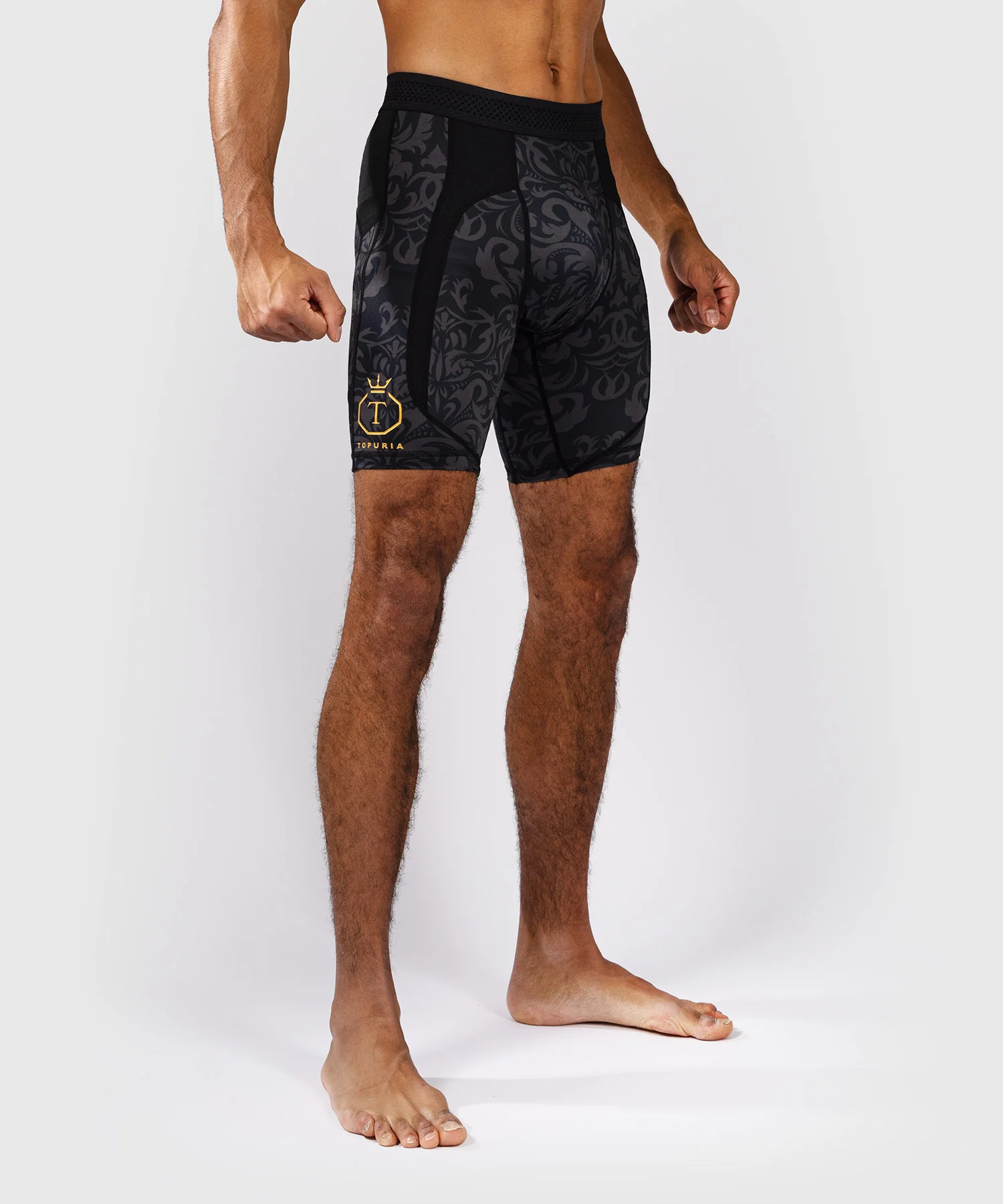 Short de Compression Venum x Topuria Unmatched Edition - Noir/Or - Image 3