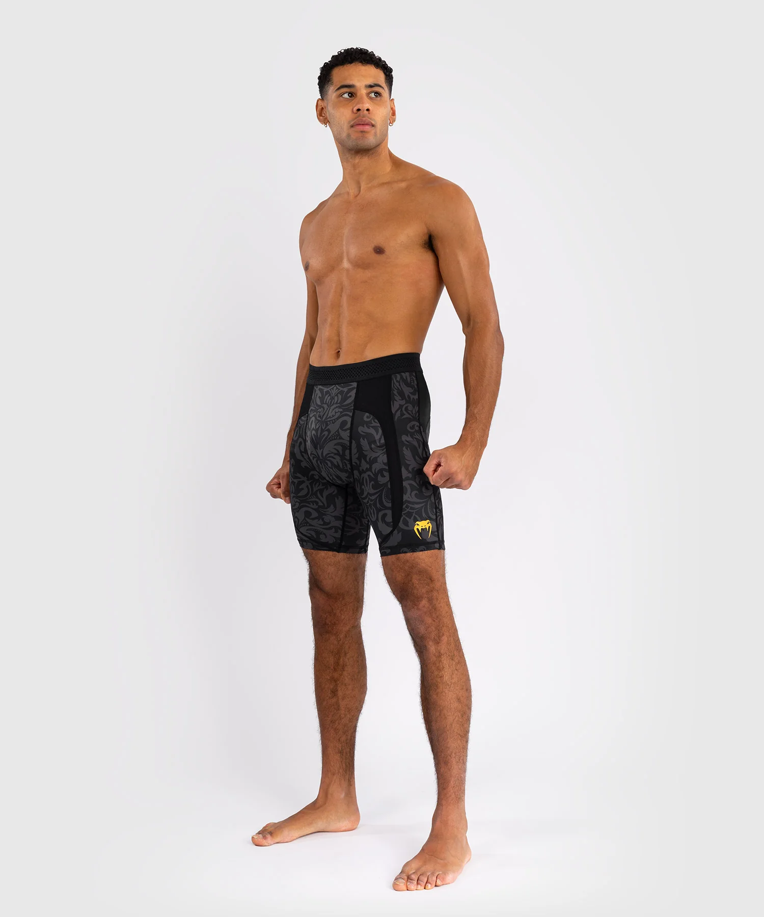 Short de Compression Venum x Topuria Unmatched Edition - Noir/Or - Image 5