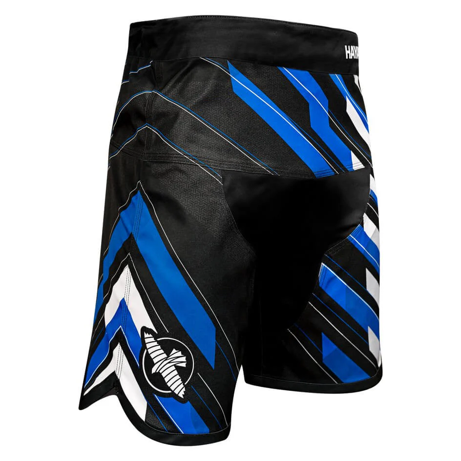 Short de MMA Hayabusa Jiu Jitsu Metaru Charged - Noir/Bleu