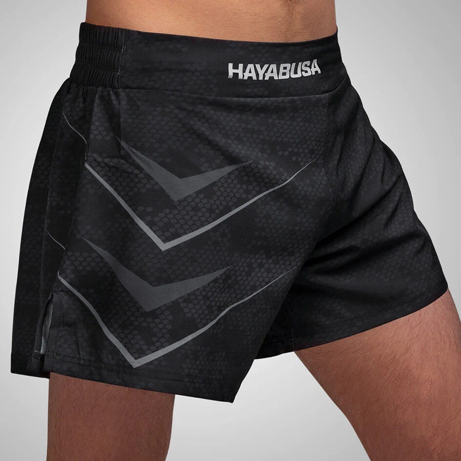 Short de MMA Hayabusa Kickboxing Arrow - Noir - Image 2