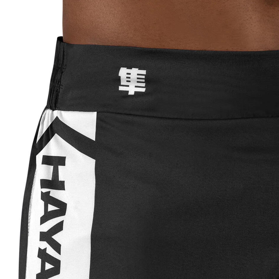Short de MMA Hayabusa Kickboxing Icon - Noir/Blanc - Image 5