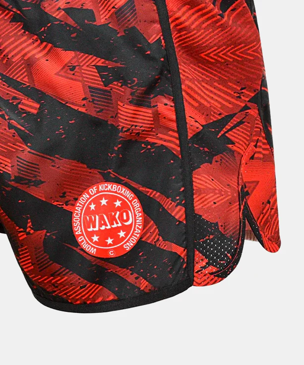 Short de MMA RDX Kickboxing K1 Approuvé WAKO - Rouge - Image 3