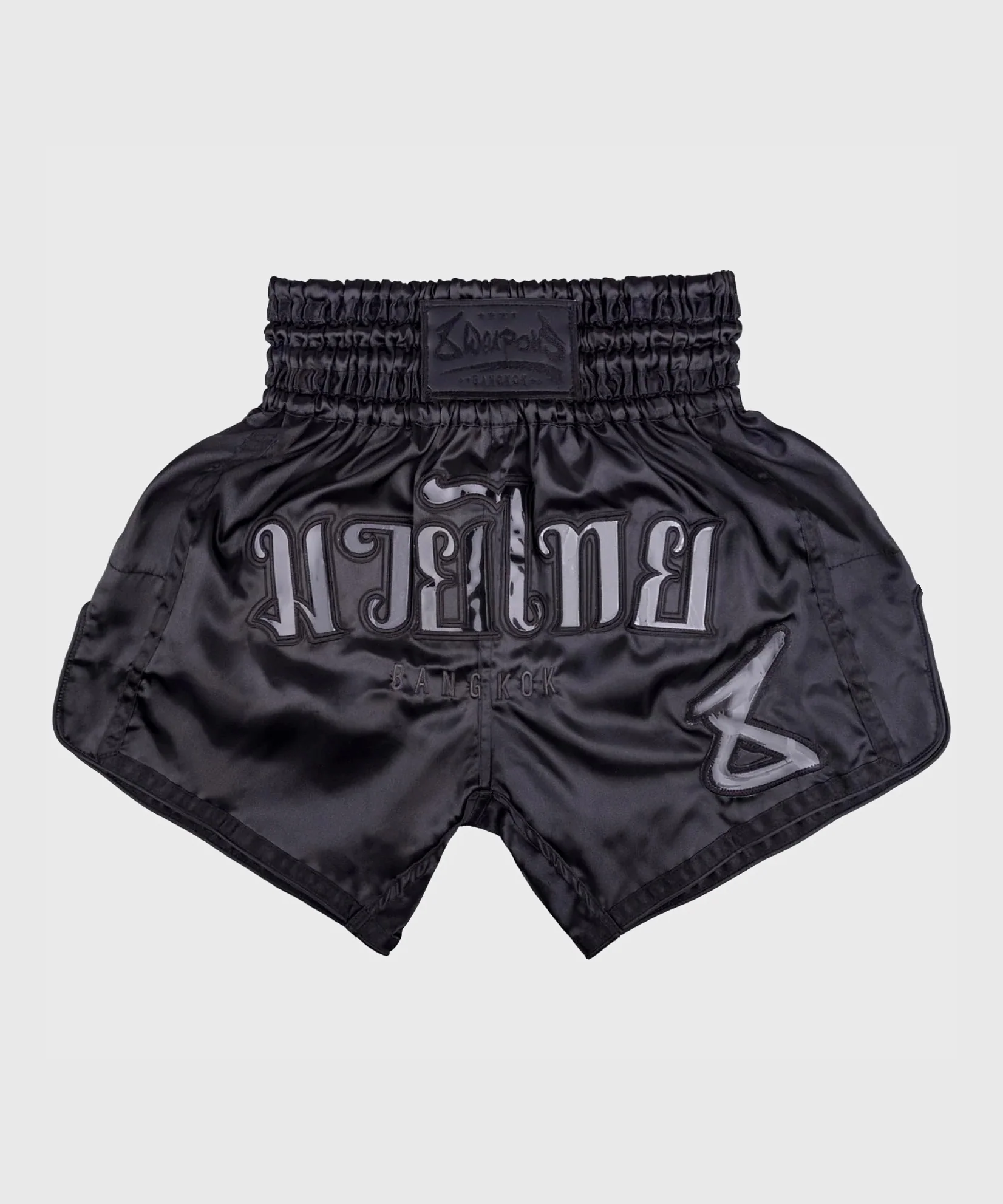 Short de Muay Thai 8 Weapons Bangkok - Noir/Noir