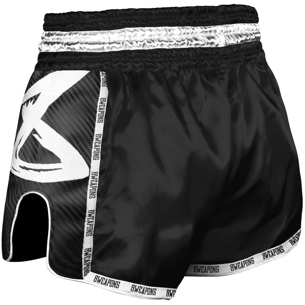 Short de Muay Thai 8 Weapons Carbon - Noir - Image 2