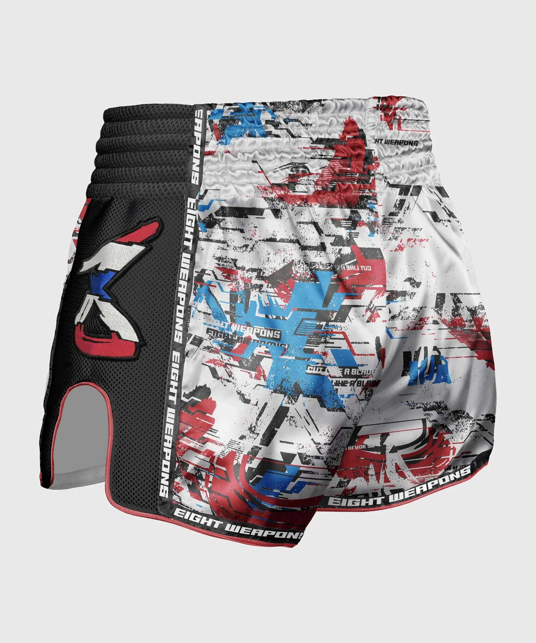 Short de Muay Thai 8 Weapons Cut Like A Blade 2.0 - Blanc - Image 2