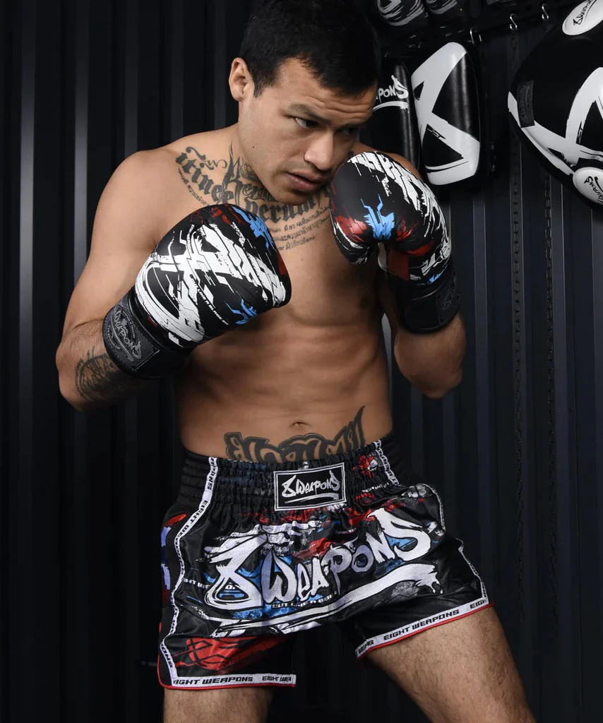 Short de Muay Thai 8 Weapons Cut Like A Blade 2.0 - Noir - Image 7