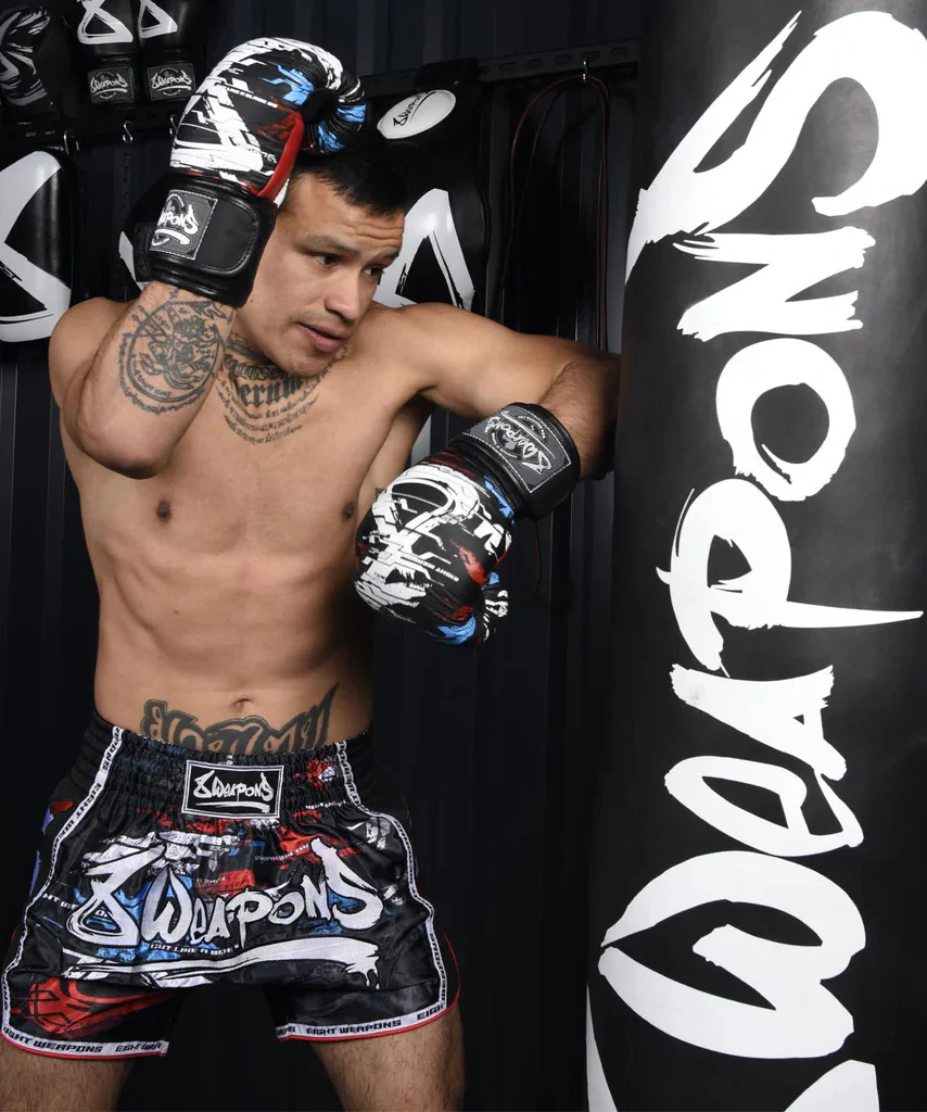 Short de Muay Thai 8 Weapons Cut Like A Blade 2.0 - Noir - Image 9
