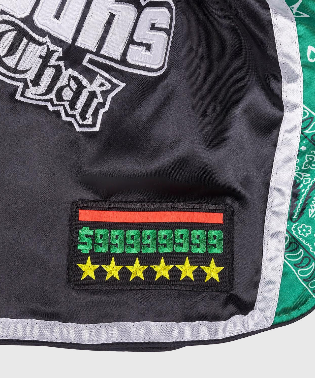Short de Muay Thai 8 Weapons West Coast - Noir/Vert - Image 5