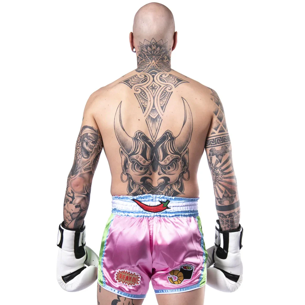 Short de Muay Thai 8 Weapons Yummy - Rose - Image 6