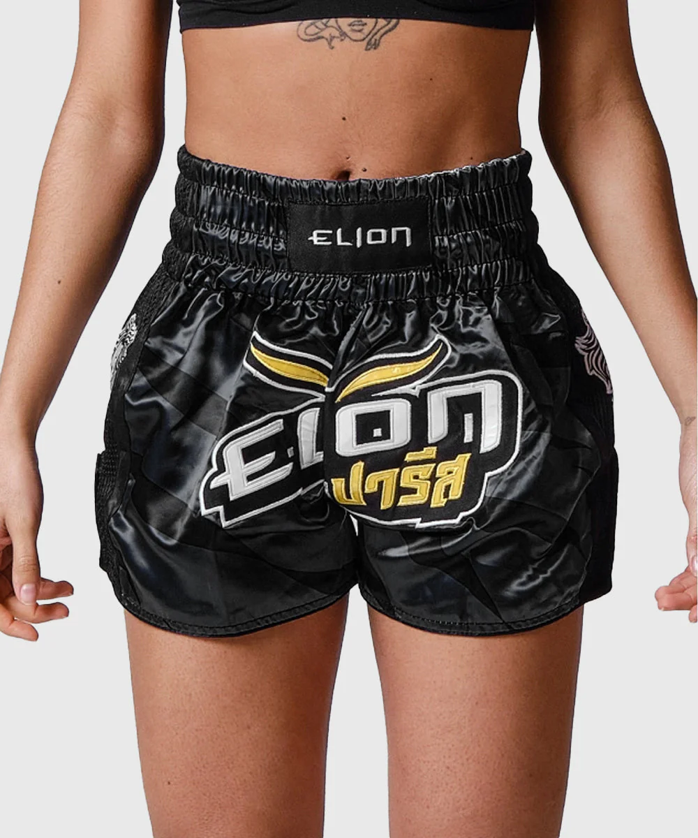 Short de Muay Thai Elion Raja - Noir - Image 2