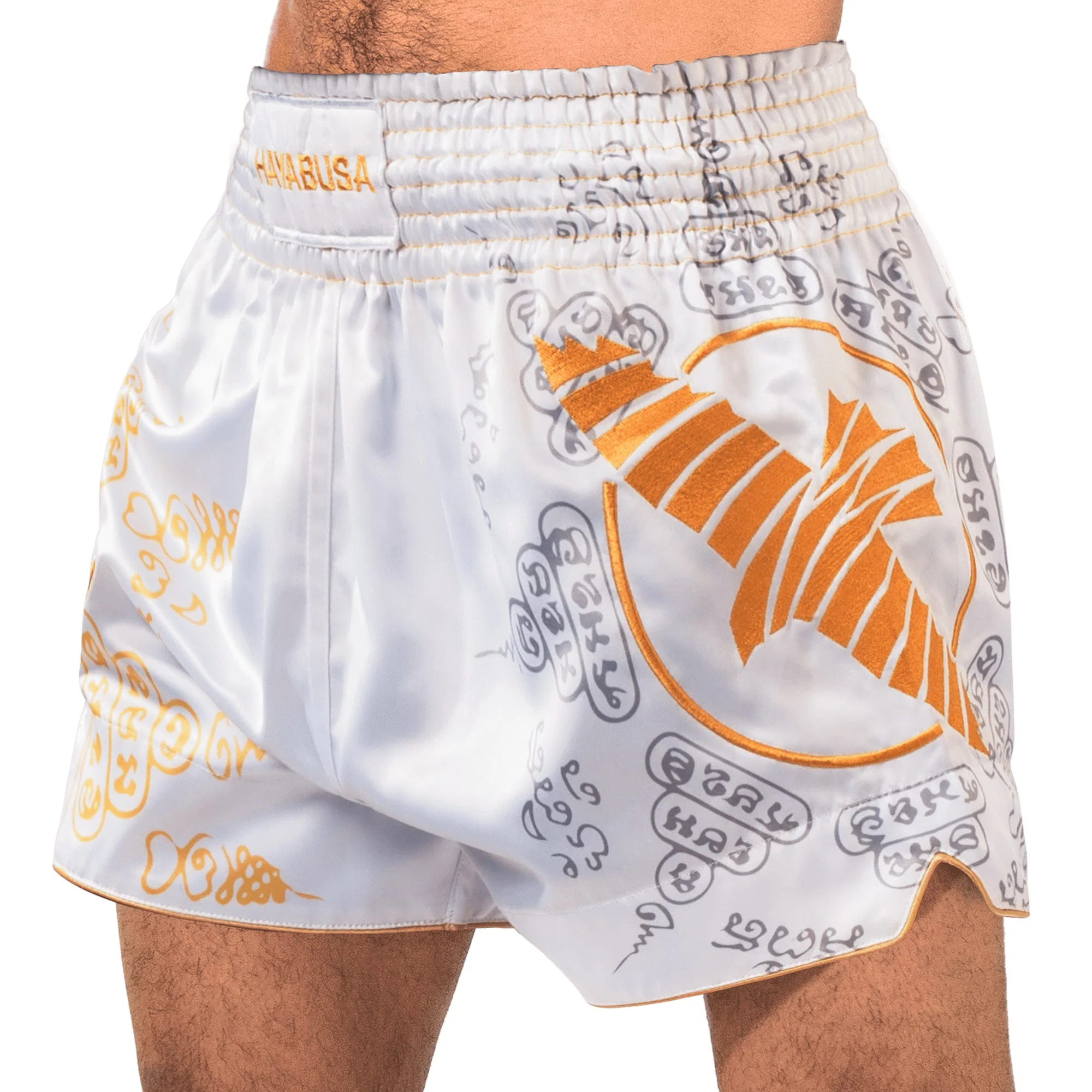 Short de Muay Thai Hayabusa Falcon - Blanc - Image 3