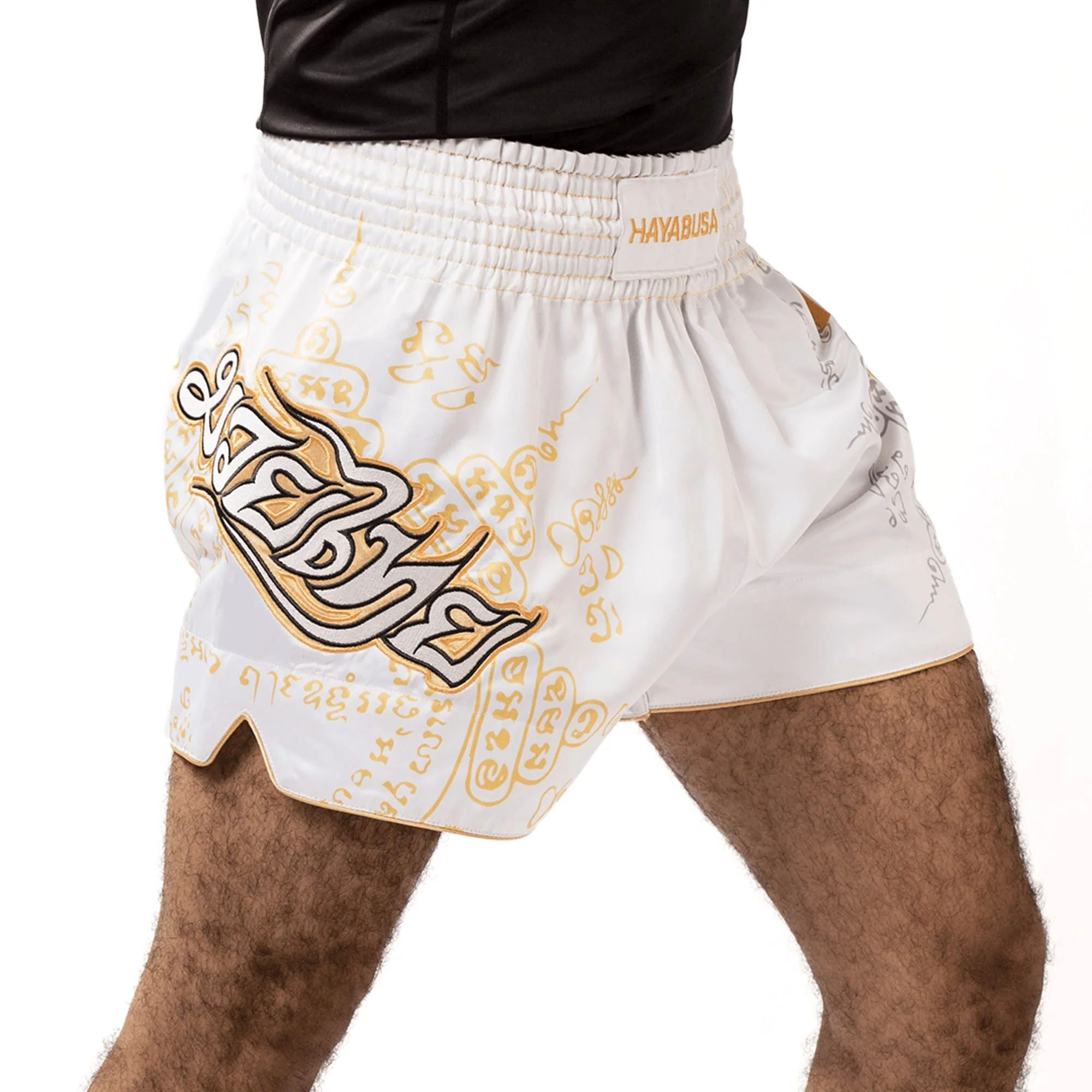 Short de Muay Thai Hayabusa Falcon - Blanc - Image 4