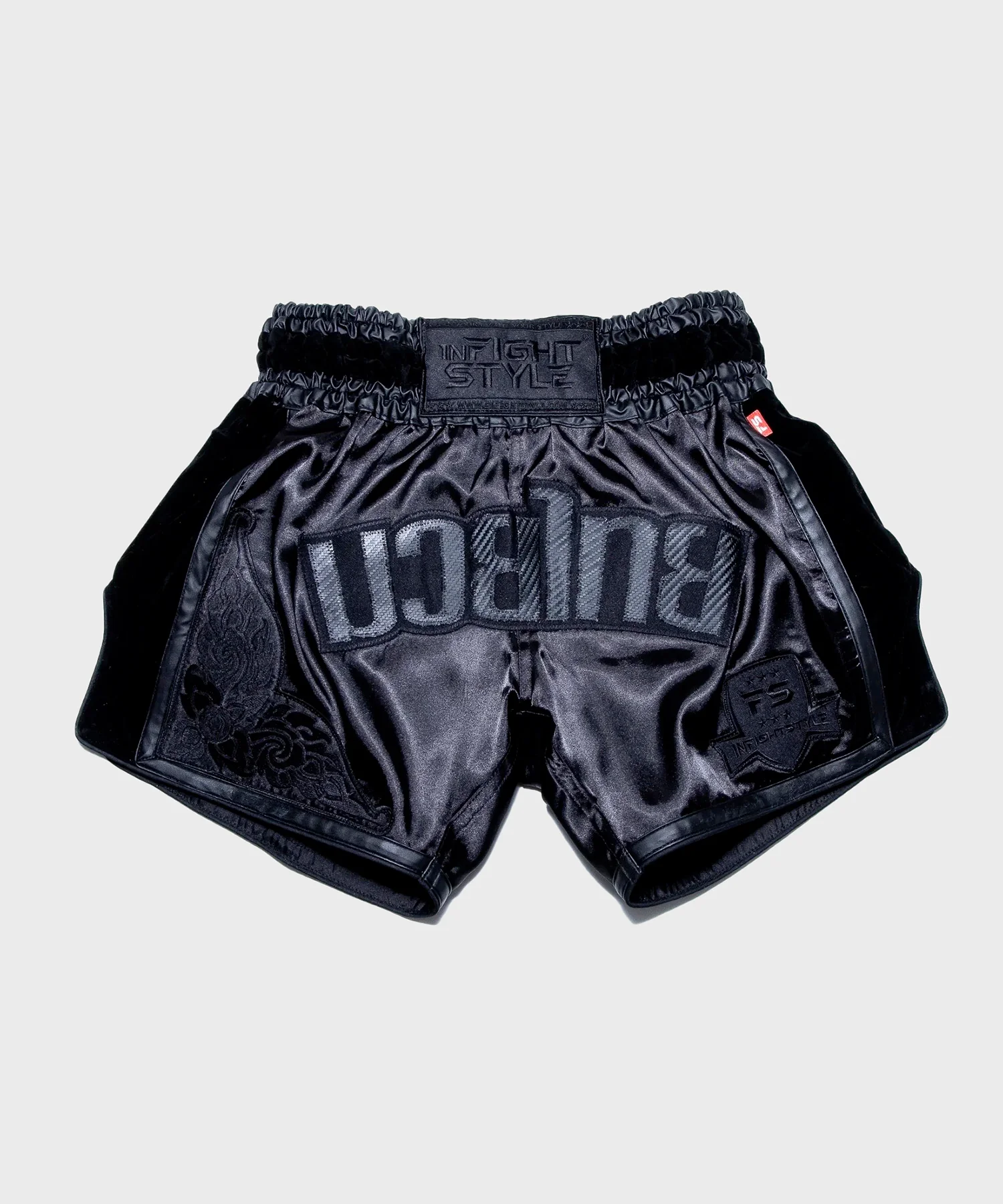 Short de Muay Thai Infightstyle Fs Rt20 Retro - Noir/Noir