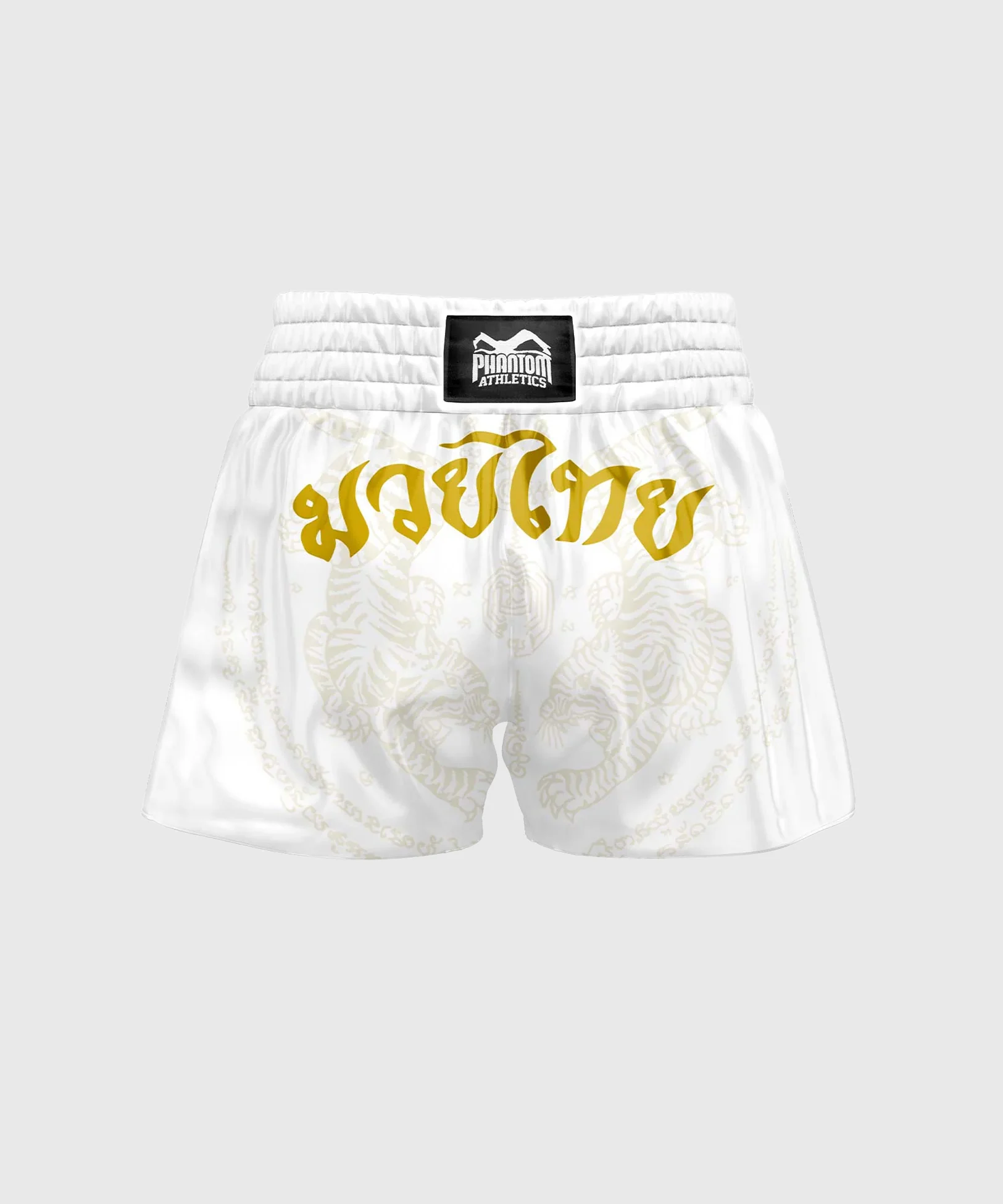 Short de Muay Thai Phantom Athletics Sak Yant - Blanc/Or - Image 2