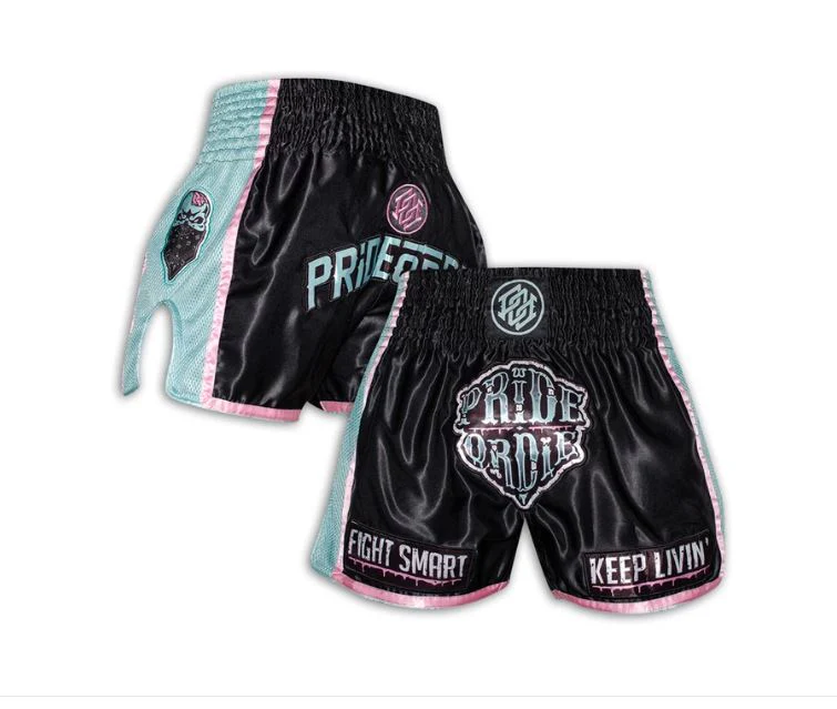 Short de Muay Thai Pride Or Die Z-Camp - Noir - Image 2