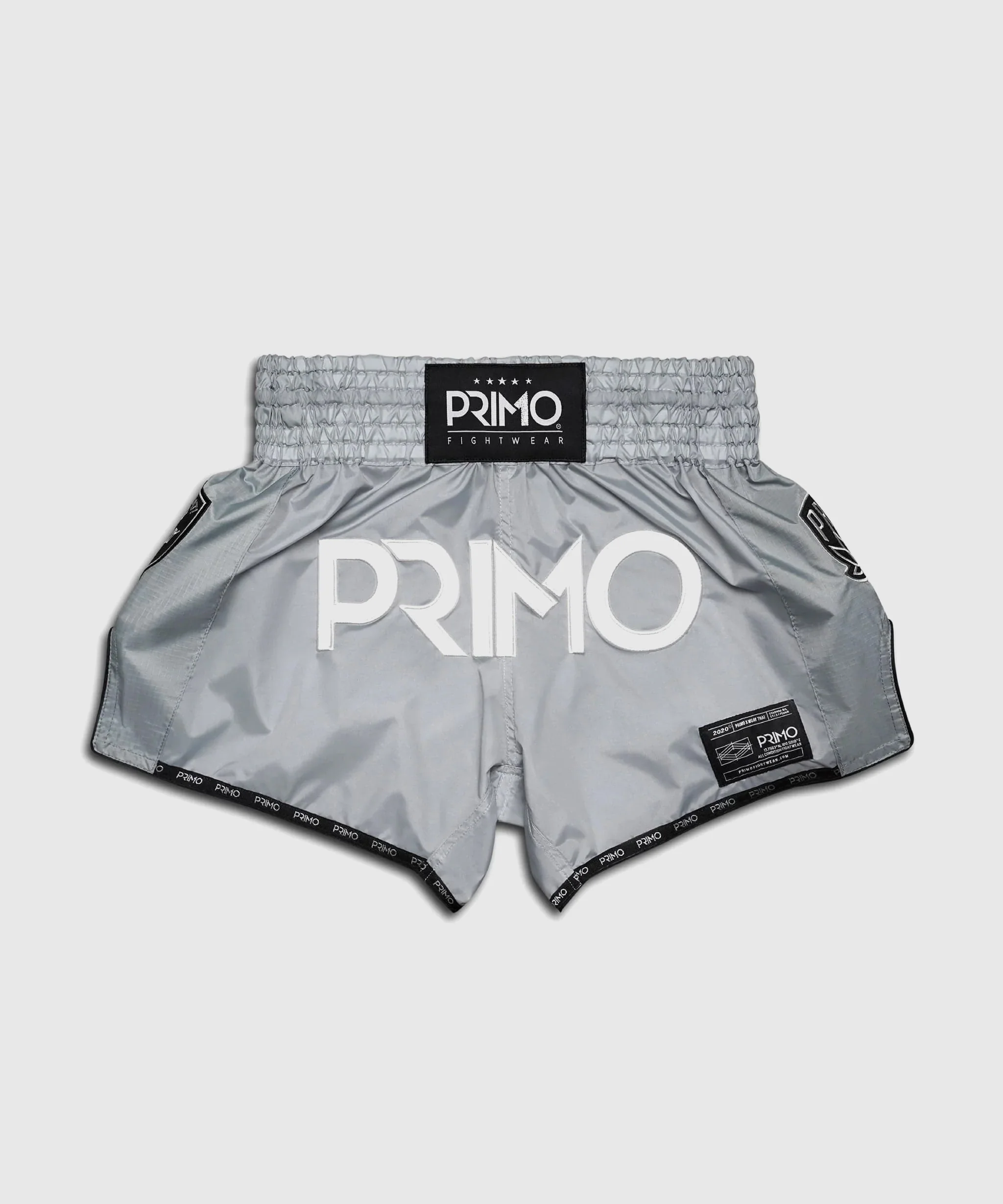 Short De Muay Thai Primo Super Nylon Series - Gris