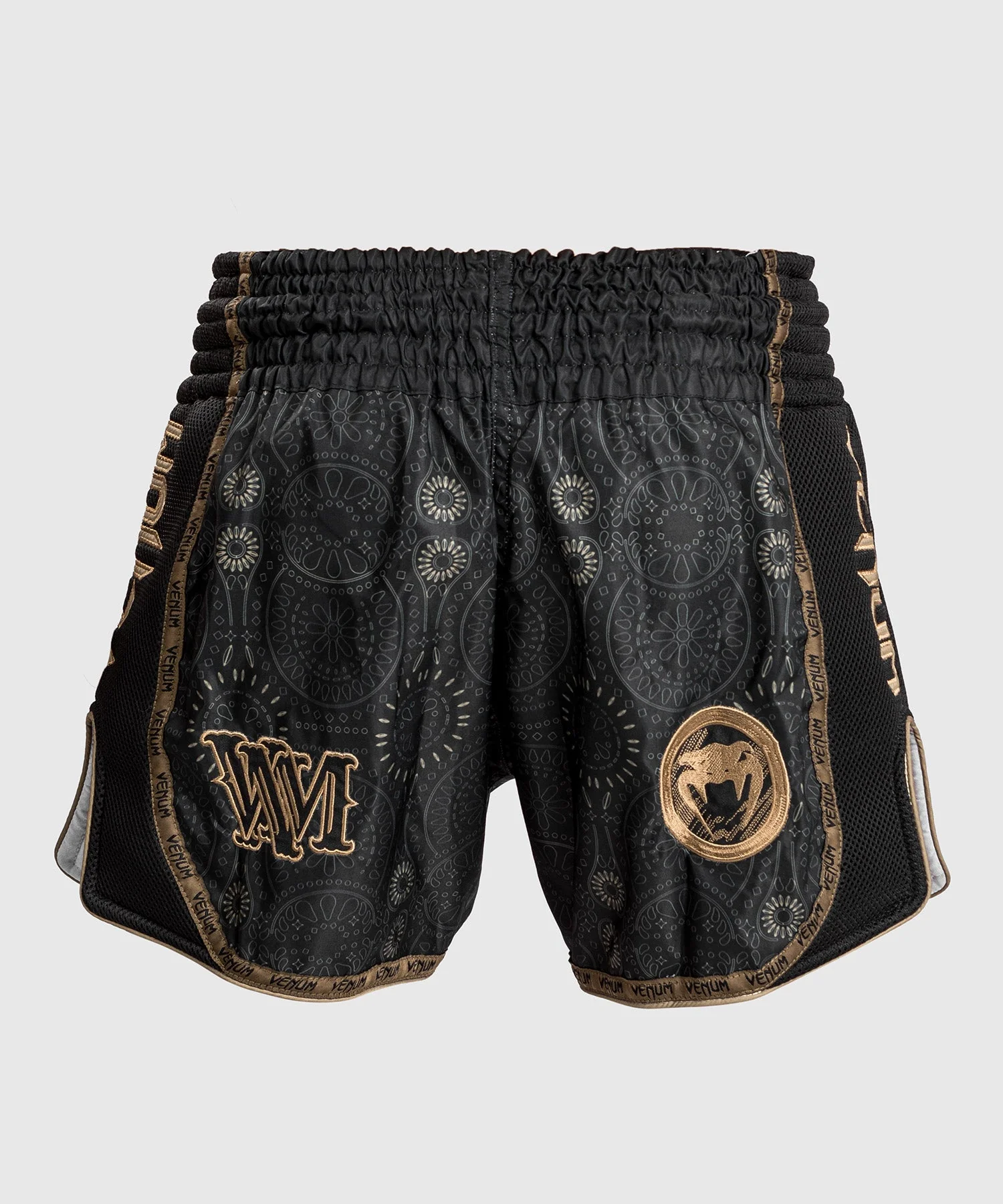 Short de Muay Thai Santa Muerte Dark Side Venum- Noir/Marron - Image 4