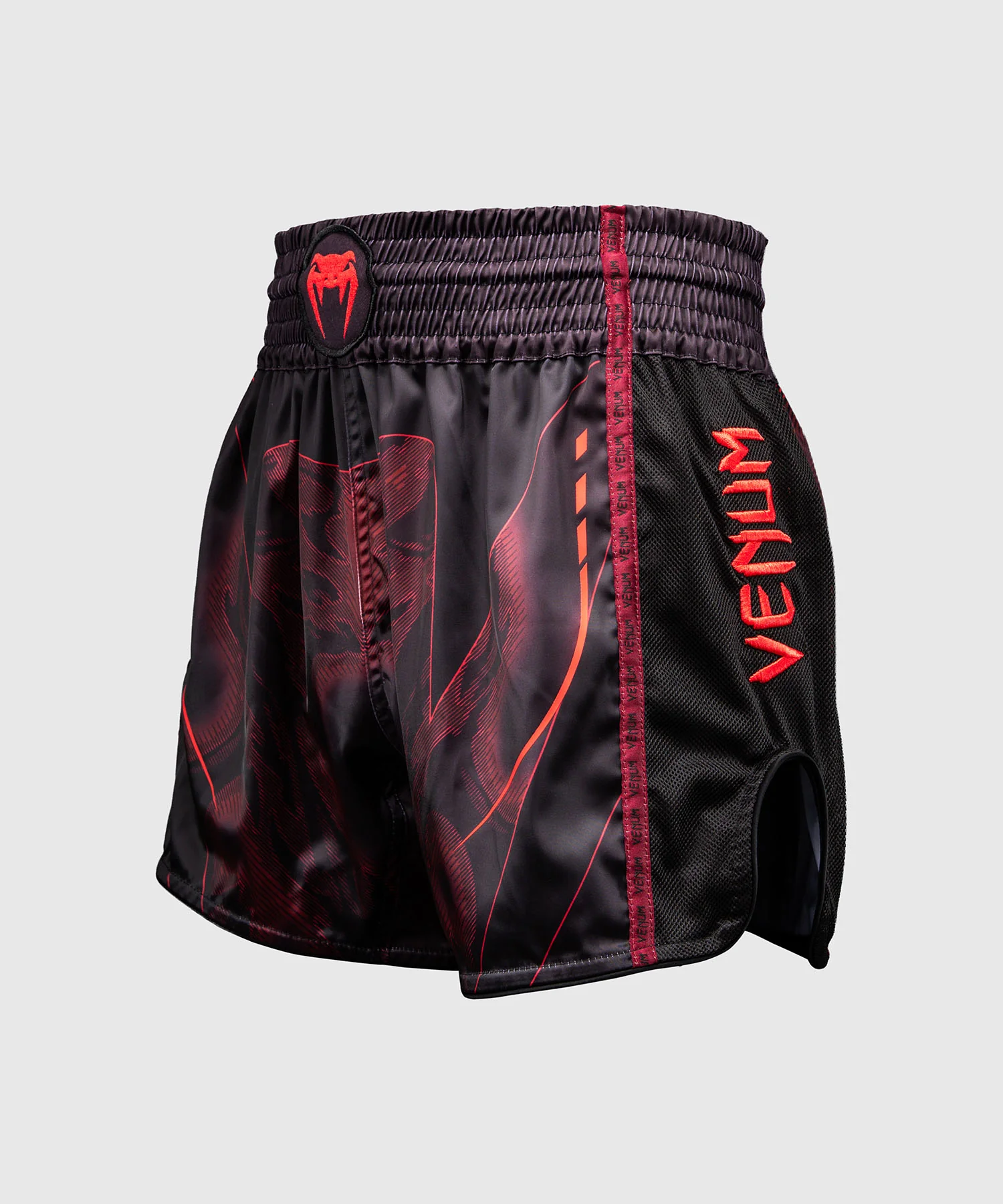 Short de Muay Thaï Venum Spectre – Noir/Rouge - Image 2