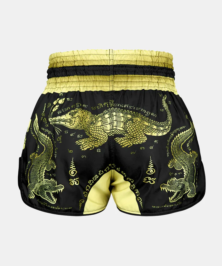 Short De Muay Thai Tuff Payak Chalawan Yantra - Noir - Image 3