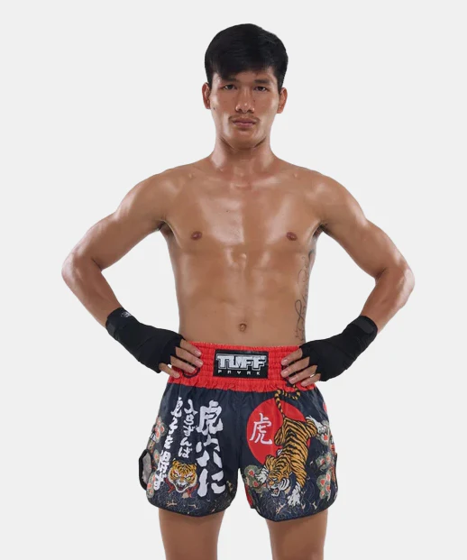 Short De Muay Thai Tuff Payak Den Of The Brave - Noir - Image 6