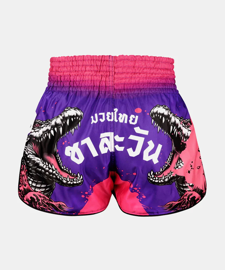 Short De Muay Thai Tuff Payak The Krai Thong’S Spear - Violet - Image 3