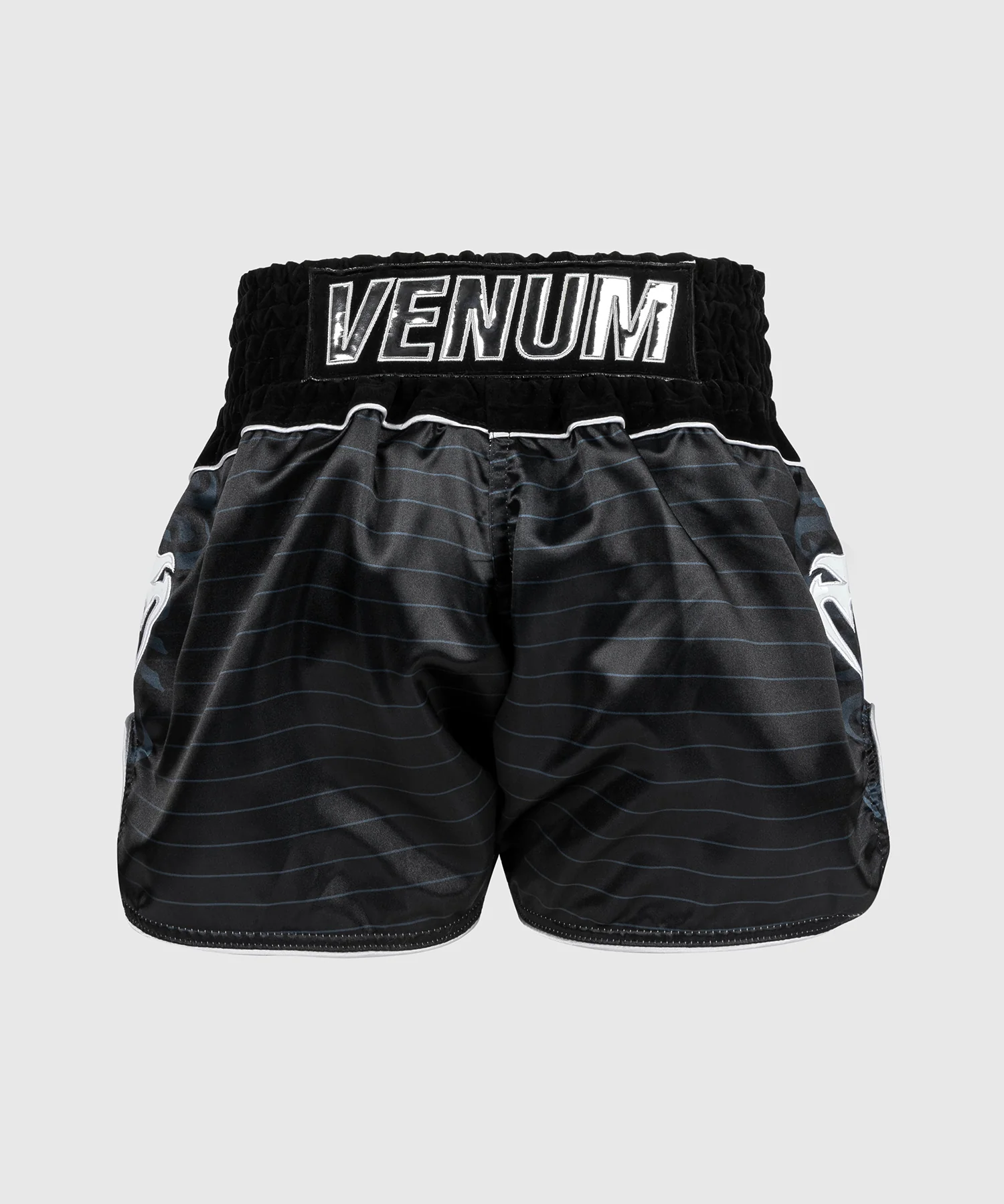 Short de Muay Thai Venum Attack - Noir/Argent - Image 3