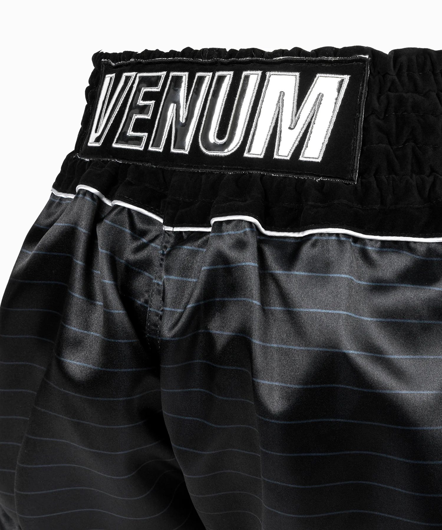Short de Muay Thai Venum Attack - Noir/Argent - Image 4