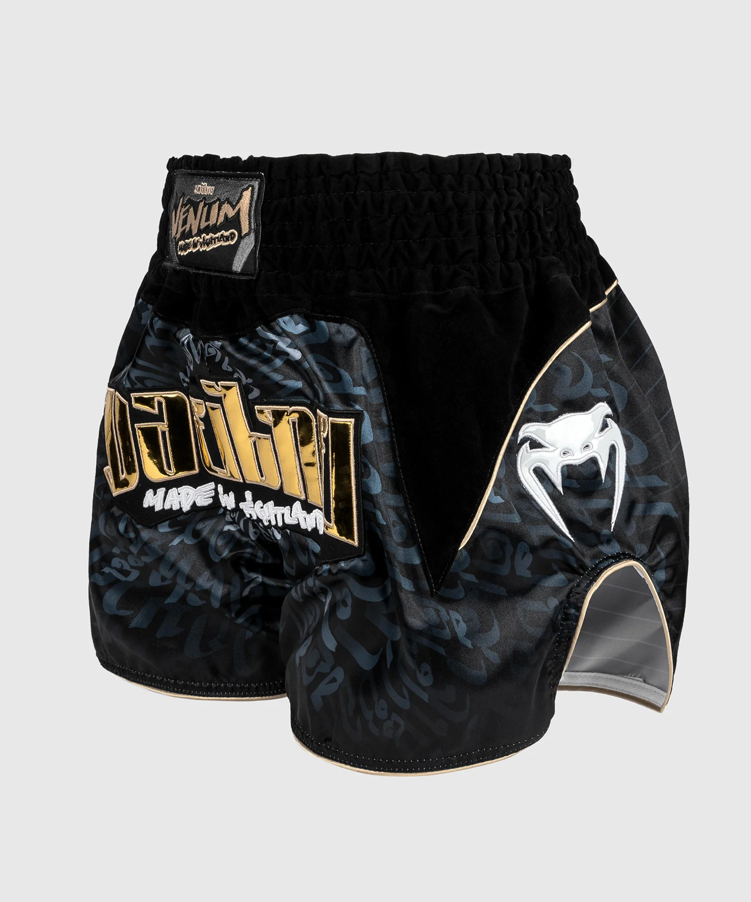 Short de Muay Thai Venum Attack - Noir/Gris - Image 2