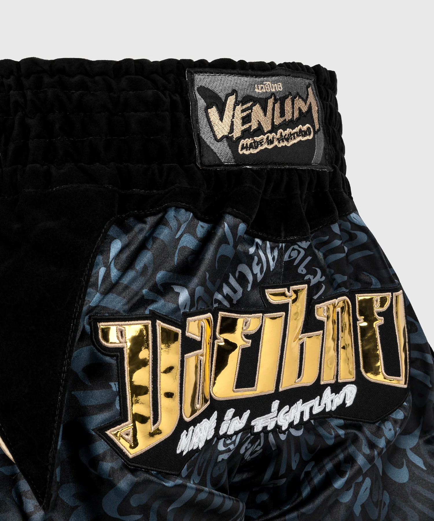 Short de Muay Thai Venum Attack - Noir/Gris - Image 5